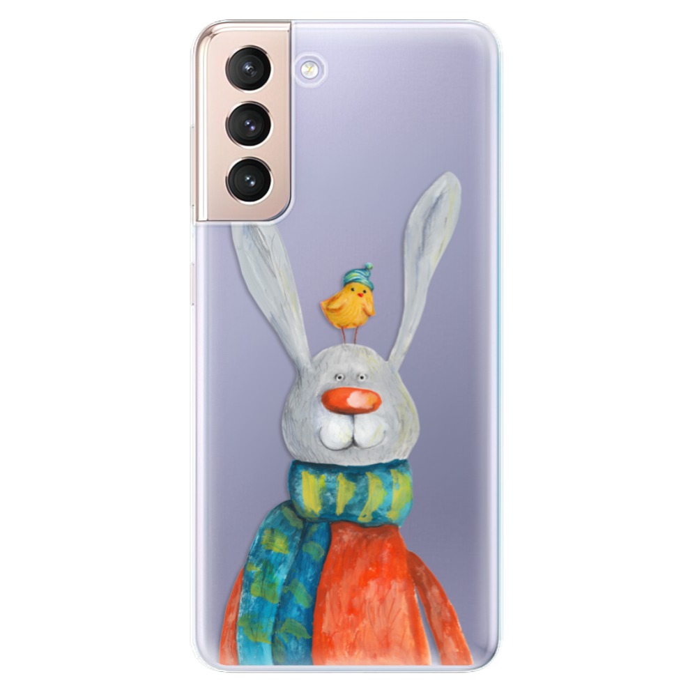 Odolné silikonové pouzdro iSaprio - Rabbit And Bird - Samsung Galaxy S21