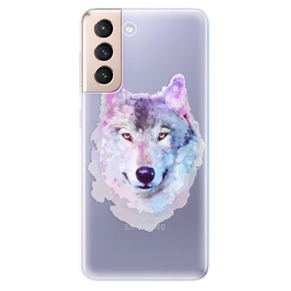 Odolné silikonové pouzdro iSaprio - Wolf 01 na mobil Samsung Galaxy S21 5G (Odolný silikonový kryt, obal, pouzdro iSaprio - Wolf 01 na mobilní telefon Samsung Galaxy S21 5G)