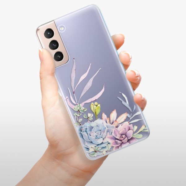 Silikonové pouzdro iSaprio - Samsung Galaxy S21 5G - Succulent 01