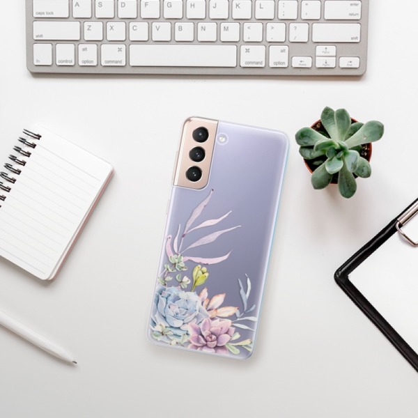 Silikonové pouzdro iSaprio - Samsung Galaxy S21 5G - Succulent 01