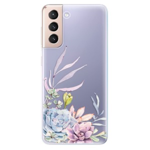 Silikonové pouzdro iSaprio - Samsung Galaxy S21 5G - Succulent 01