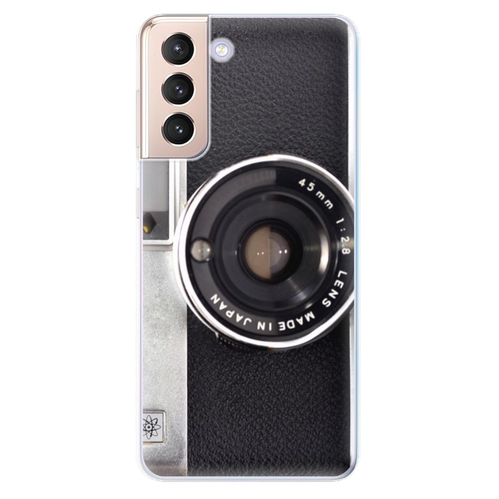 Odolné silikonové pouzdro iSaprio - Vintage Camera 01 na mobil Samsung Galaxy S21 5G (Odolný silikonový kryt, obal, pouzdro iSaprio - Vintage Camera 01 na mobilní telefon Samsung Galaxy S21 5G)