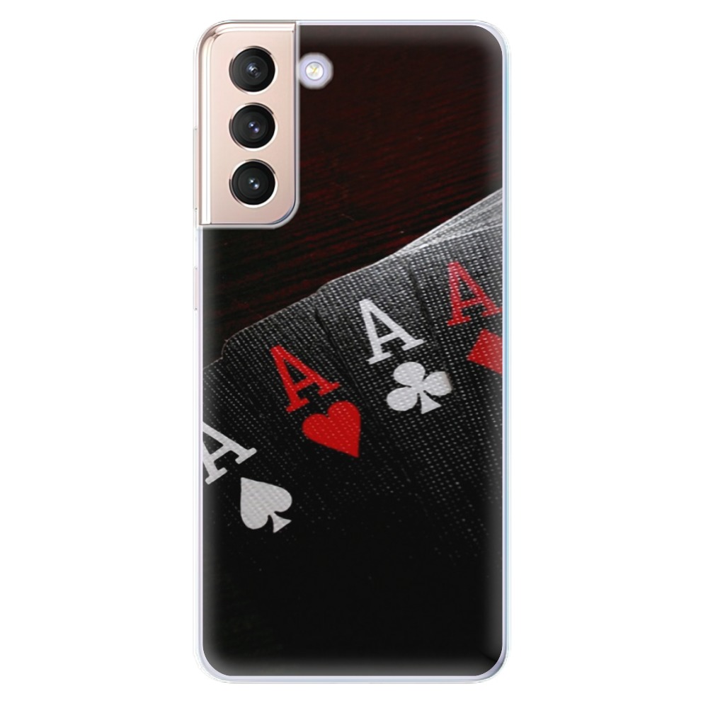 Odolné silikonové pouzdro iSaprio - Poker - Samsung Galaxy S21