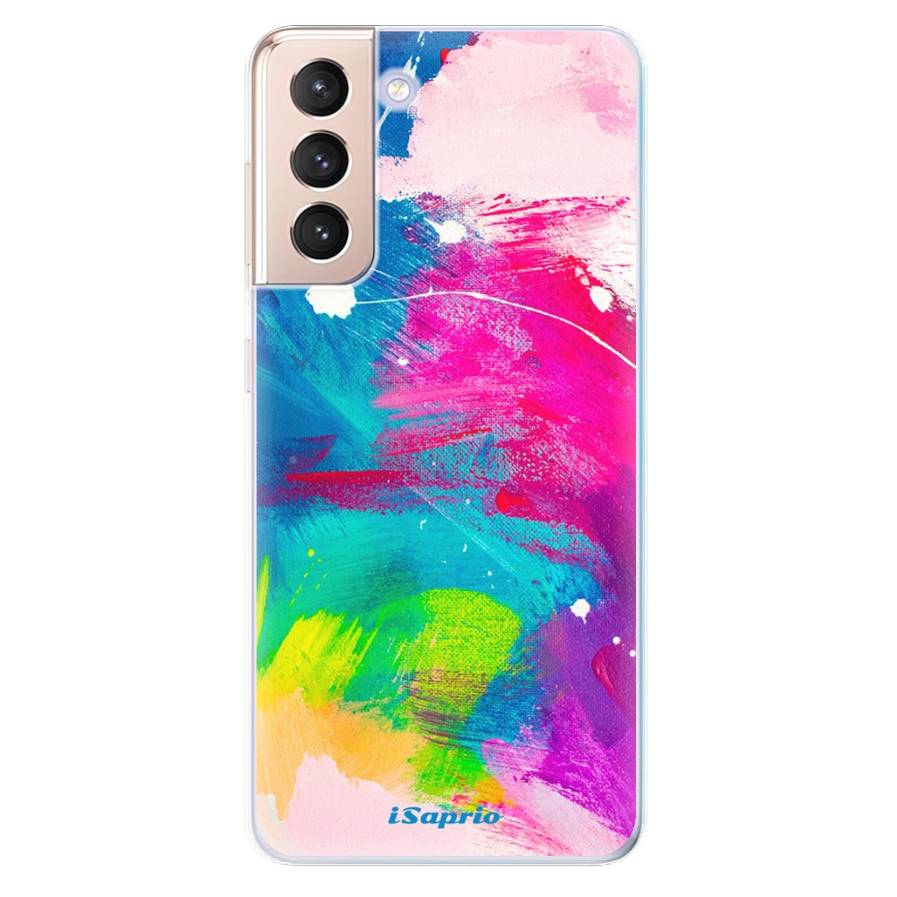 Odolné silikonové pouzdro iSaprio - Abstract Paint 03 - Samsung Galaxy S21