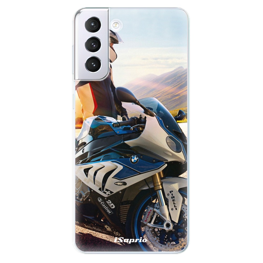 Odolné silikonové pouzdro iSaprio - Motorcycle 10 - Samsung Galaxy S21+