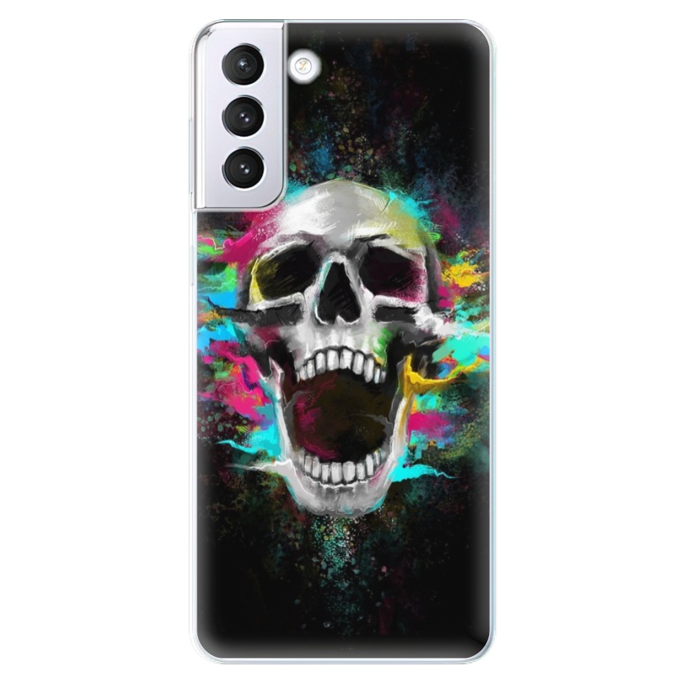 Odolné silikonové pouzdro iSaprio - Skull in Colors na mobil Samsung Galaxy S21 Plus 5G (Odolný silikonový kryt, obal, pouzdro iSaprio - Skull in Colors na mobilní telefon Samsung Galaxy S21+ 5G)