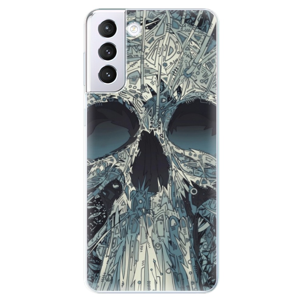 Odolné silikonové pouzdro iSaprio - Abstract Skull na mobil Samsung Galaxy S21 Plus 5G (Odolný silikonový kryt, obal, pouzdro iSaprio - Abstract Skull na mobilní telefon Samsung Galaxy S21+ 5G)