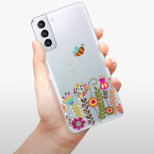 Silikonové pouzdro iSaprio - Samsung Galaxy S21 Plus 5G - Bee 01