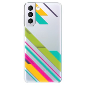Odolné silikonové pouzdro iSaprio - Color Stripes 03 na mobil Samsung Galaxy S21 Plus 5G
