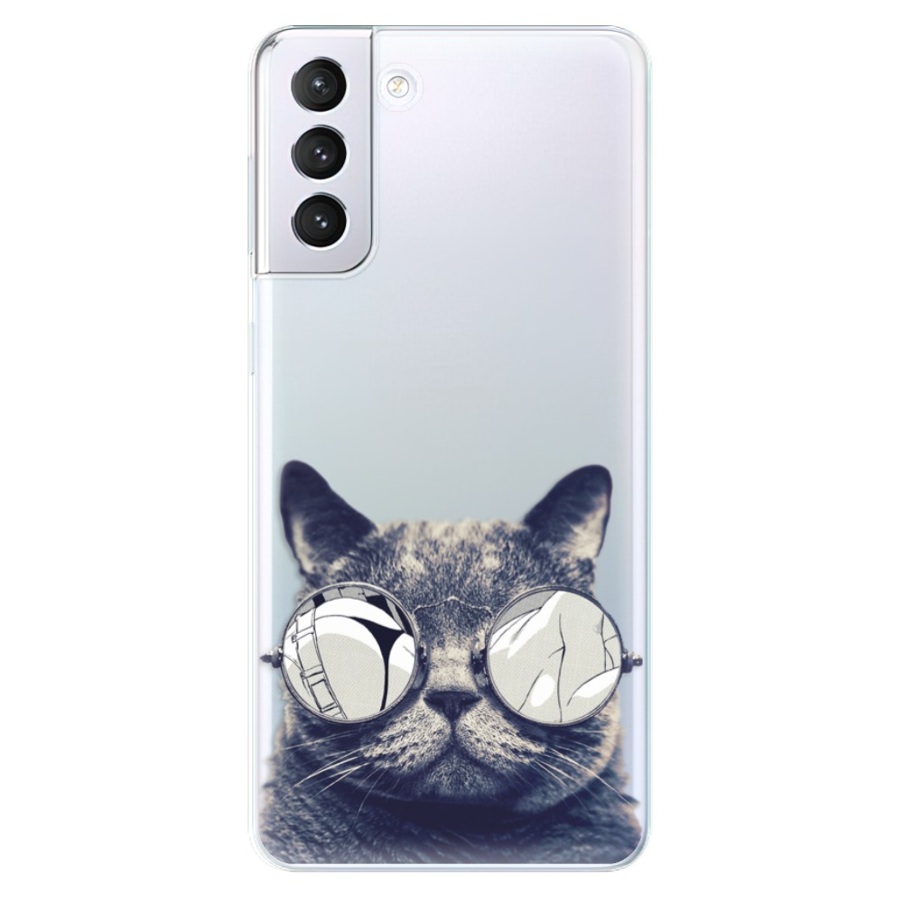 Odolné silikonové pouzdro iSaprio - Crazy Cat 01 - Samsung Galaxy S21+