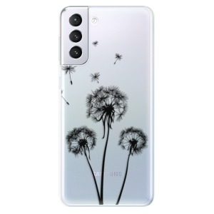 Silikonové pouzdro iSaprio - Samsung Galaxy S21 Plus 5G - Three Dandelions black