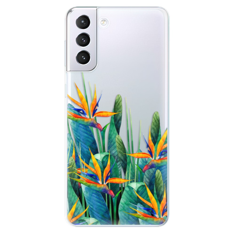 Odolné silikonové pouzdro iSaprio - Exotic Flowers - Samsung Galaxy S21+
