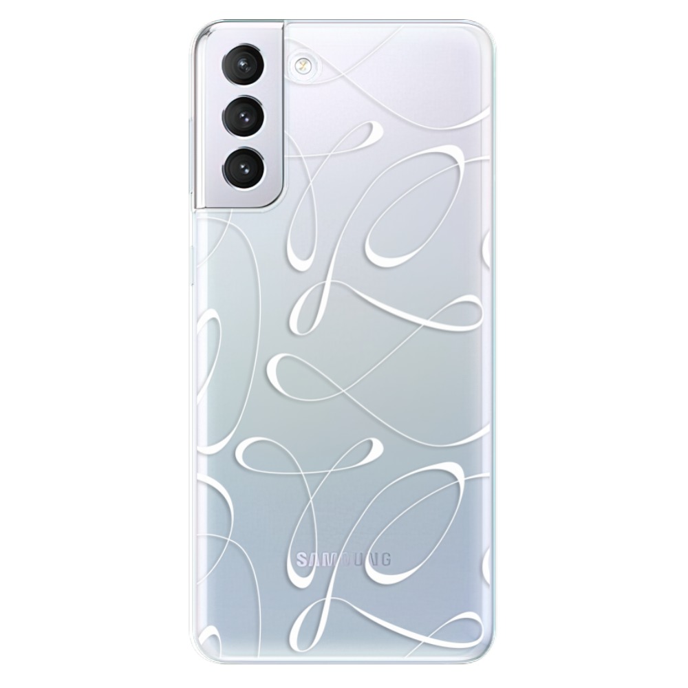Odolné silikonové pouzdro iSaprio - Fancy - white na mobil Samsung Galaxy S21 Plus 5G - výprodej