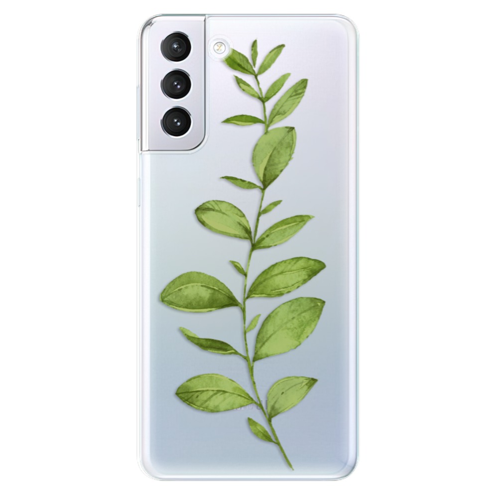 Odolné silikonové pouzdro iSaprio - Green Plant 01 - Samsung Galaxy S21+
