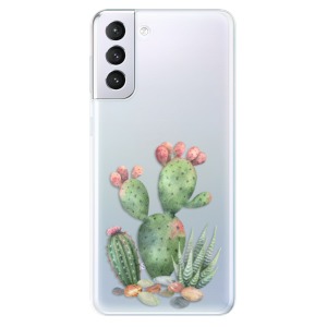 Odolné silikonové pouzdro iSaprio - Cacti 01 na mobil Samsung Galaxy S21 Plus 5G