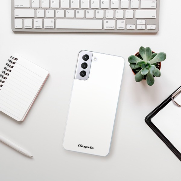 Silikonové pouzdro iSaprio - Samsung Galaxy S21 Plus 5G - 4Pure bílé