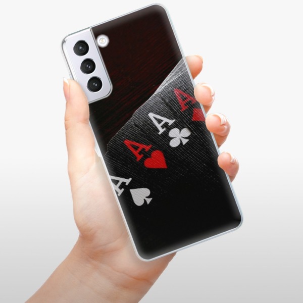 Silikonové pouzdro iSaprio - Samsung Galaxy S21 Plus 5G - Poker