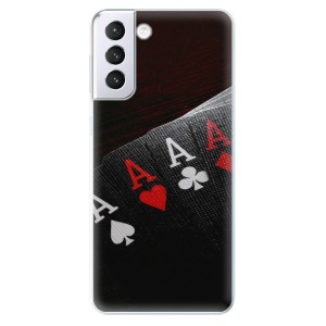 Odolné silikonové pouzdro iSaprio - Poker na mobil Samsung Galaxy S21 Plus 5G - výprodej