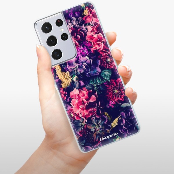 Silikonové pouzdro iSaprio - Samsung Galaxy S21 Ultra 5G - Flowers 10