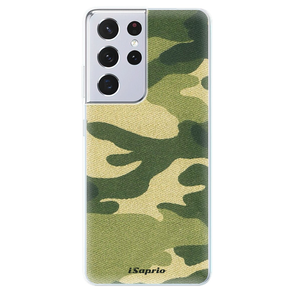 Odolné silikonové pouzdro iSaprio - Green Camuflage 01 - Samsung Galaxy S21 Ultra