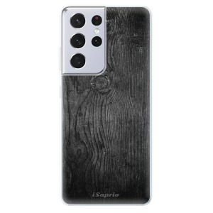 Odolné silikonové pouzdro iSaprio - Black Wood 13 na mobil Samsung Galaxy S21 Ultra 5G
