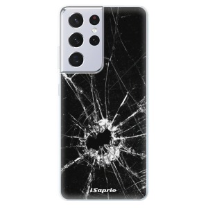 Odolné silikonové pouzdro iSaprio - Broken Glass 10 na mobil Samsung Galaxy S21 Ultra 5G