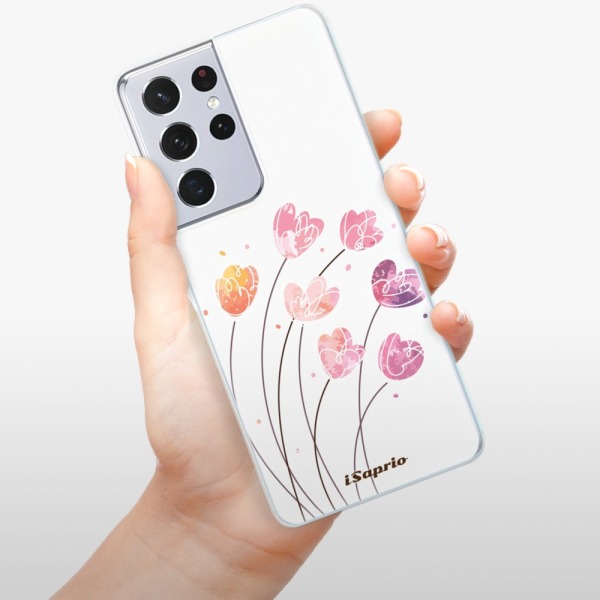 Silikonové pouzdro iSaprio - Samsung Galaxy S21 Ultra 5G - Flowers 14