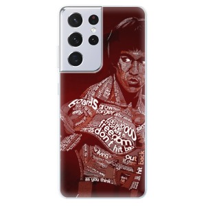 Odolné silikonové pouzdro iSaprio - Bruce Lee na mobil Samsung Galaxy S21 Ultra 5G