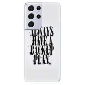 Odolné silikonové pouzdro iSaprio - Backup Plan na mobil Samsung Galaxy S21 Ultra 5G