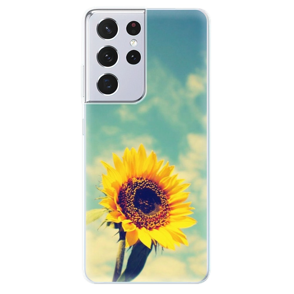 Odolné silikonové pouzdro iSaprio - Sunflower 01 na mobil Samsung Galaxy S21 Ultra 5G (Odolný silikonový kryt, obal, pouzdro iSaprio - Sunflower 01 na mobilní telefon Samsung Galaxy S21 Ultra 5G)