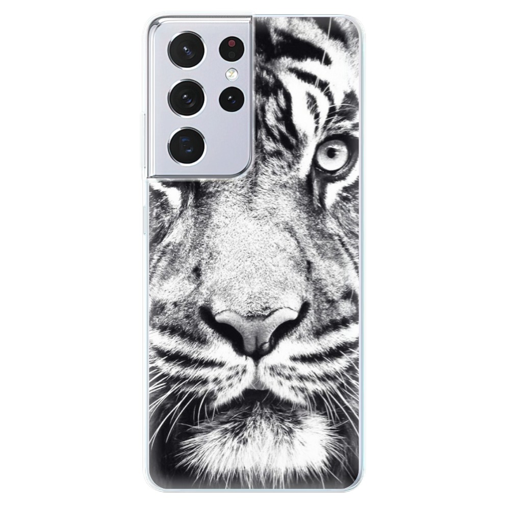 Odolné silikonové pouzdro iSaprio - Tiger Face na mobil Samsung Galaxy S21 Ultra 5G (Odolný silikonový kryt, obal, pouzdro iSaprio - Tiger Face na mobilní telefon Samsung Galaxy S21 Ultra 5G)