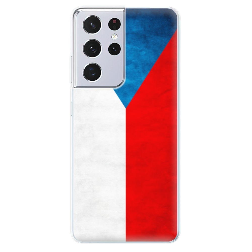 Odolné silikonové pouzdro iSaprio - Czech Flag - Samsung Galaxy S21 Ultra