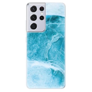 Odolné silikonové pouzdro iSaprio - Blue Marble na mobil Samsung Galaxy S21 Ultra 5G