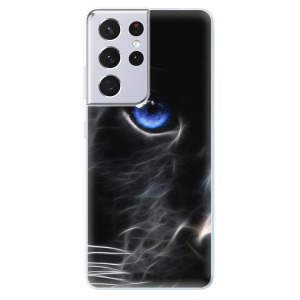 Odolné silikonové pouzdro iSaprio - Black Puma na mobil Samsung Galaxy S21 Ultra 5G