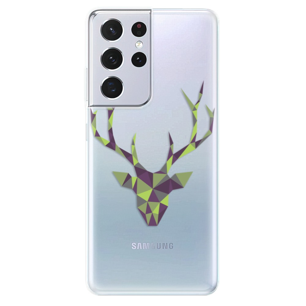 Odolné silikonové pouzdro iSaprio - Deer Green - Samsung Galaxy S21 Ultra