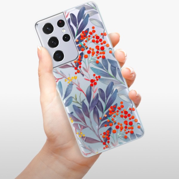 Silikonové pouzdro iSaprio - Samsung Galaxy S21 Ultra 5G - Rowanberry