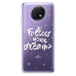 Odolné silikonové pouzdro iSaprio - Follow Your Dreams - white na mobil Xiaomi Redmi Note 9T 5G