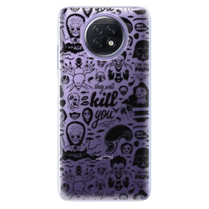 Odolné silikonové pouzdro iSaprio - Comics 01 - black na mobil Xiaomi Redmi Note 9T 5G