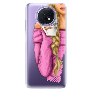 Odolné silikonové pouzdro iSaprio - My Coffe and Blond Girl na mobil Xiaomi Redmi Note 9T 5G