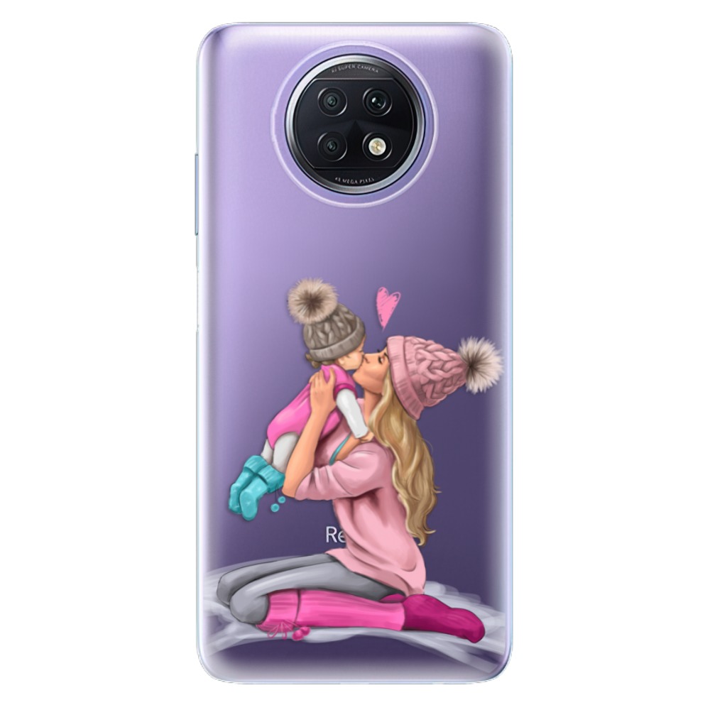 Odolné silikonové pouzdro iSaprio - Kissing Mom - Blond and Girl - Xiaomi Redmi Note 9T