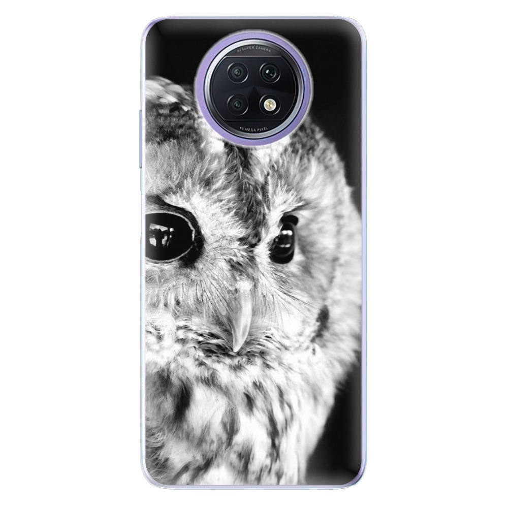 Odolné silikonové pouzdro iSaprio - BW Owl - Xiaomi Redmi Note 9T
