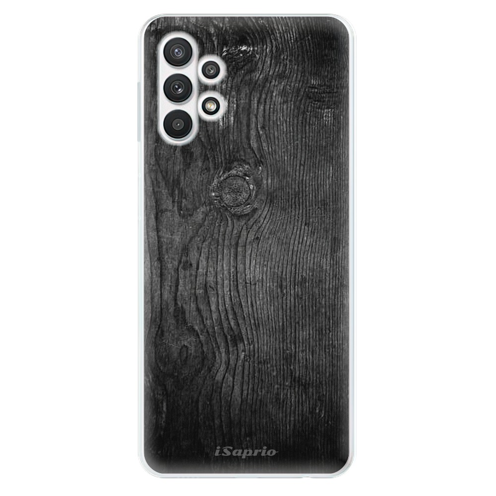 Odolné silikonové pouzdro iSaprio - Black Wood 13 na mobil Samsung Galaxy A32 LTE (Odolný silikonový obal, kryt, pouzdro iSaprio - Black Wood 13 na mobilní telefon Samsung Galaxy A32 LTE)