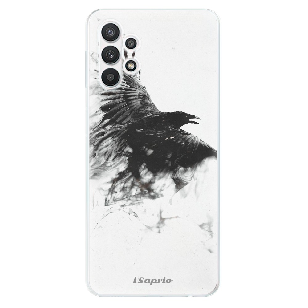 Odolné silikonové pouzdro iSaprio - Dark Bird 01 na mobil Samsung Galaxy A32 LTE (Odolný silikonový obal, kryt, pouzdro iSaprio - Dark Bird 01 na mobilní telefon Samsung Galaxy A32 LTE)