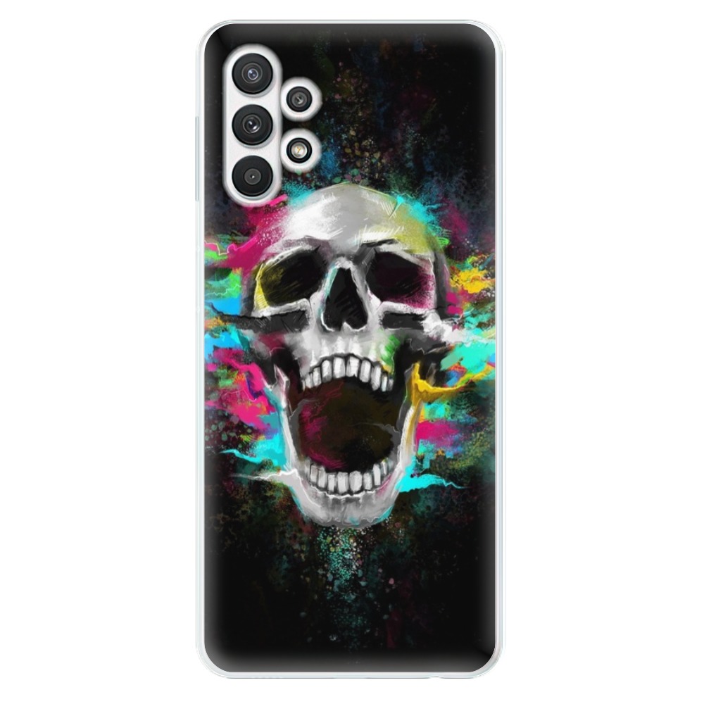 Odolné silikonové pouzdro iSaprio - Skull in Colors na mobil Samsung Galaxy A32 LTE (Odolný silikonový obal, kryt, pouzdro iSaprio - Skull in Colors na mobilní telefon Samsung Galaxy A32 LTE)