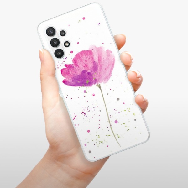 Silikonové pouzdro iSaprio - Samsung Galaxy A32 LTE - Poppies