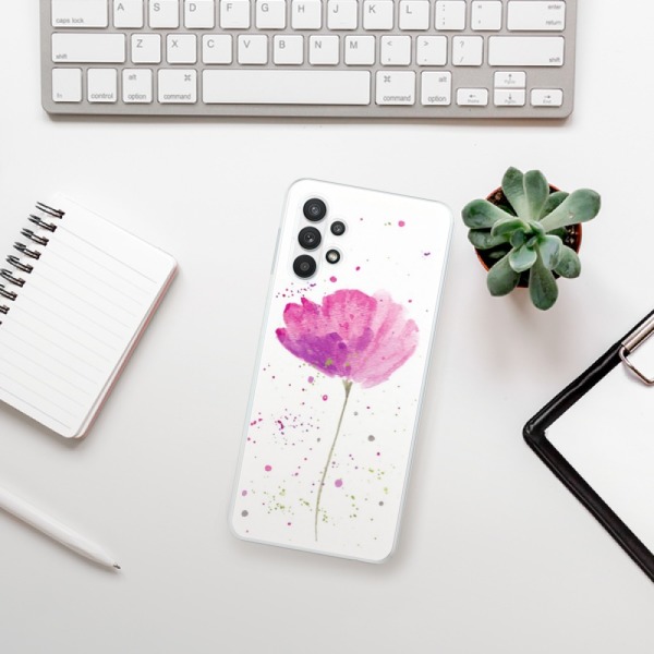 Silikonové pouzdro iSaprio - Samsung Galaxy A32 LTE - Poppies