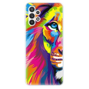 Silikonové pouzdro iSaprio - Samsung Galaxy A32 LTE - Rainbow Lion