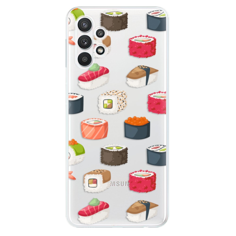 Odolné silikonové pouzdro iSaprio - Sushi Pattern na mobil Samsung Galaxy A32 LTE (Odolný silikonový obal, kryt, pouzdro iSaprio - Sushi Pattern na mobilní telefon Samsung Galaxy A32 LTE)