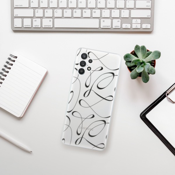 Silikonové pouzdro iSaprio - Samsung Galaxy A32 LTE - Fancy black
