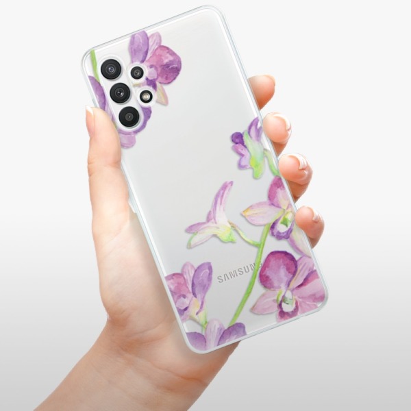Silikonové pouzdro iSaprio - Samsung Galaxy A32 LTE - Purple Orchid